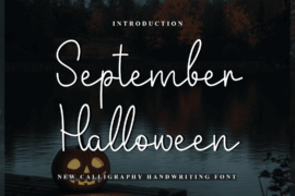 September Halloween Font