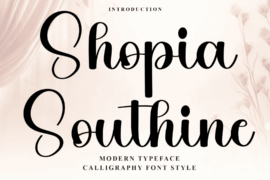 Shopia Southine Font