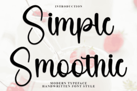Simple Smoothie Font