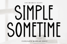 Simple Sometime Font