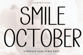 Smile October Font