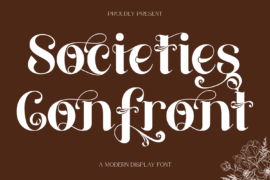 Societies Confront Demo Font