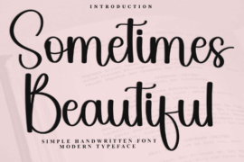Sometimes Beautiful Font