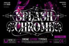 Splash Chrome Font