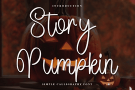 Story Pumpkin Font