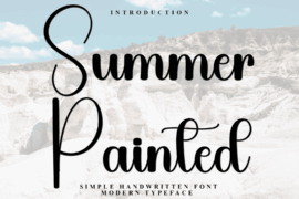 Summer Painted Font