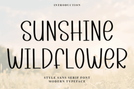 Sunshine Wildflower Font