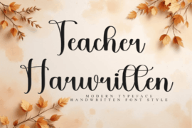 Teacher Handwritten Font