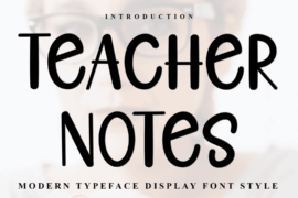 Teacher Notes Font
