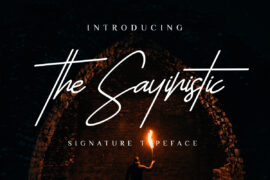 The Sayinistic DEMO Font