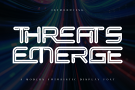 THREATS EMERGE DEMO Font