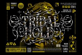 Tribal Hole Font