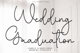 Wedding Graduation Font