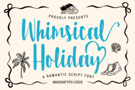 Whimsical Holiday – Non Commercial Use Font