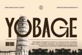 YOBAGE Font