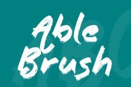Able Brush Font