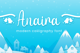 Anaira – Personal Use Font