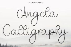 Angela Calligraphy Font