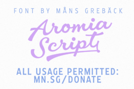 Aromia Script Font Family