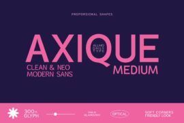 Axique Medium Font