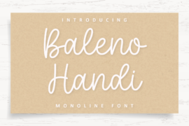 Baleno Handi Font