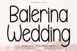 Balerina Wedding Font