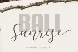 Bali Sunrise Font