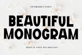 Beautiful Monogram Font
