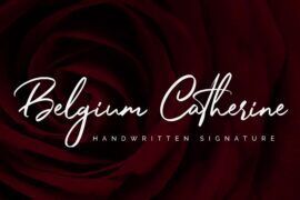 Belgium Catherine Font Family