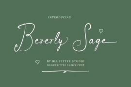 Beverly Sage Font