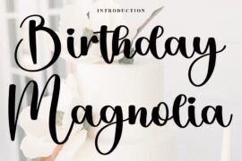 Birthday Magnolia Font