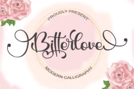 Bitterlove – Personal Use Font