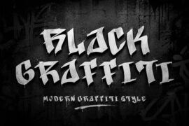 Black Graffiti Demo Font