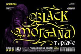 Black Morgana Font