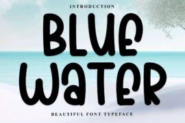 Blue Water Font