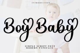 Boy Baby Font