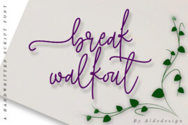 break walkout Font Family