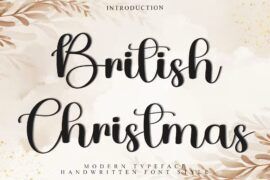 British Christmas Font