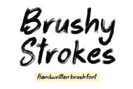 Brushy Strokes Font