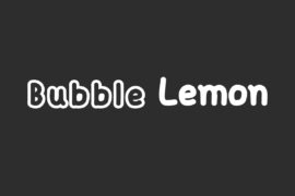 Bubble Lemon Demo Font Family