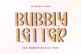 Bubbly Letter Font