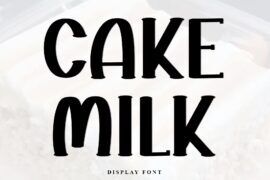 Cake Milk Font