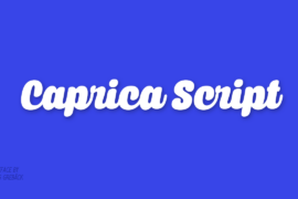 Caprica Script Font Family