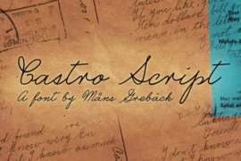 Castro Script PERSONAL USE ONLY Font