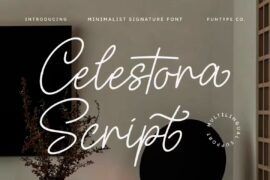 Celestora Script Font