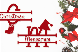 Christmas Surprise Monogram Font