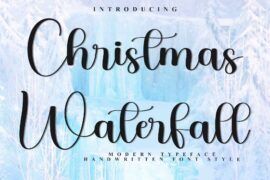 Christmas Waterfall Font