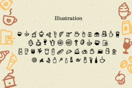 Coffee Mocca Illustration Font
