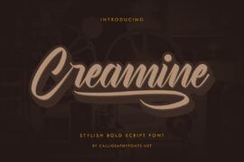 Creamine Demo Font