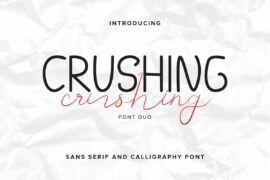 Crushing Demo Font Family
